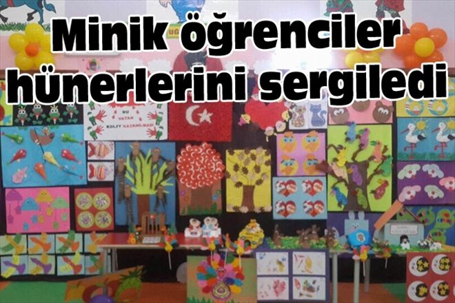 Minik öğrenciler hünerlerini sergiledi