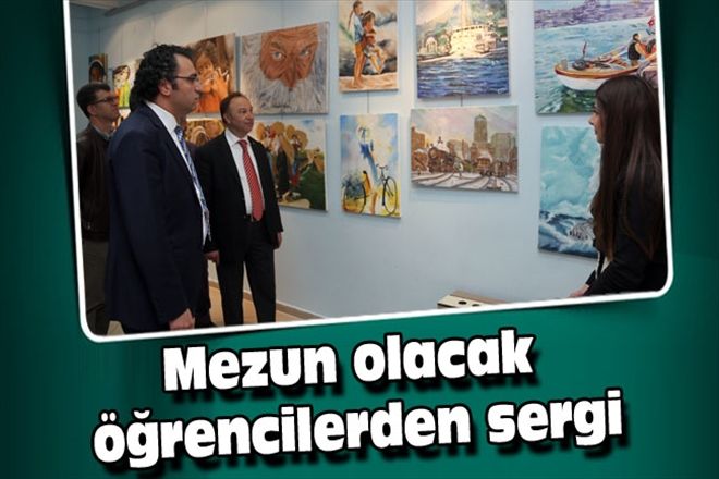 Mezun olacak öğrencilerden sergi