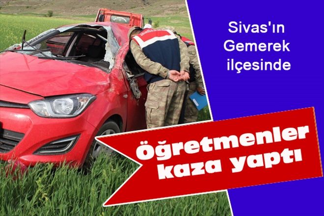 Öğretmenler kaza yaptı 3 YARALI