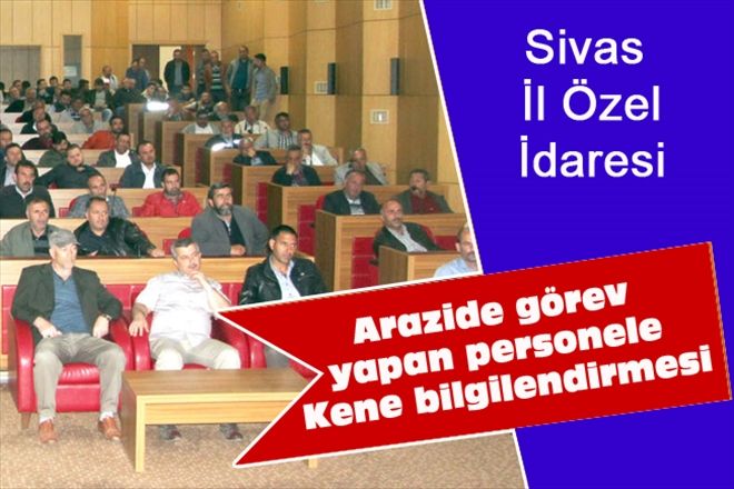 Arazide görev yapan personele Kene bilgilendirmesi