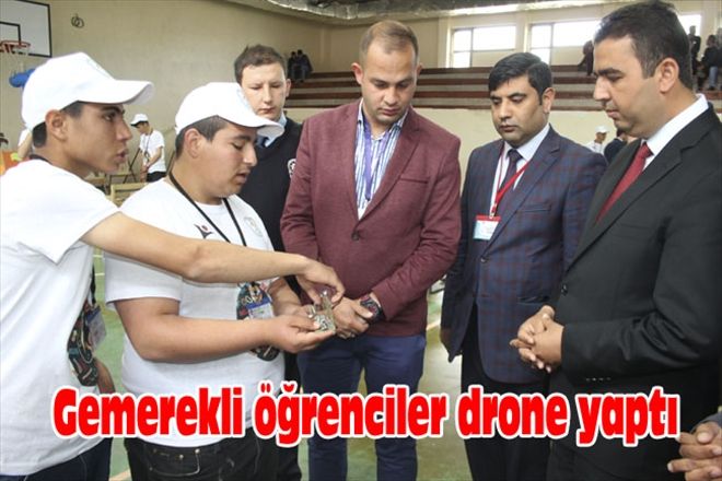 Gemerekli öğrenciler drone yaptı