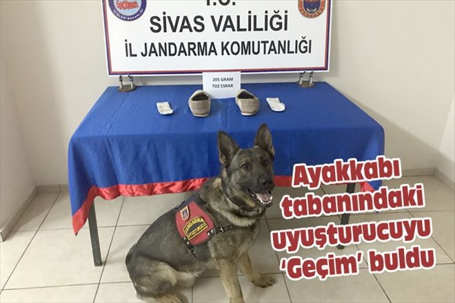 Ayakkabı tabanındaki uyuşturucuyu Geçim´ buldu