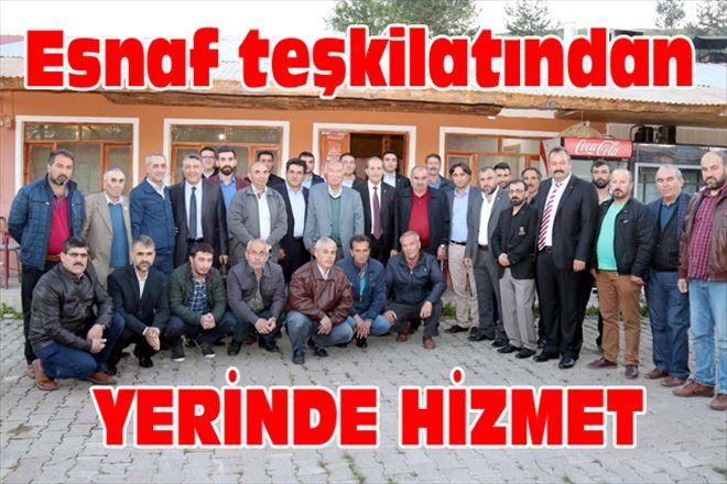 Esnaf teşkilatından YERİNDE HİZMET