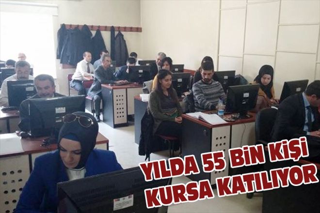 YILDA 55 BiN KiŞi KURSA KATILIYOR