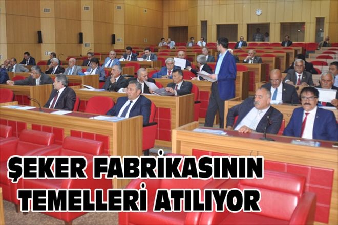 ŞEKER FABRİKASININ TEMELLERİ ATILIYOR