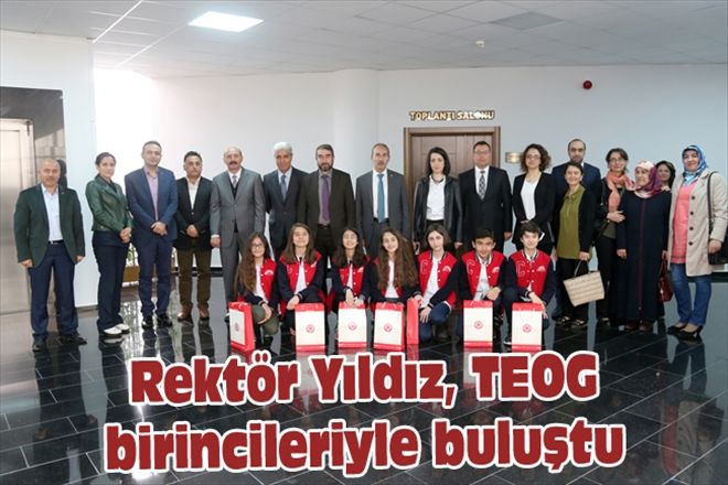 Rektör Yıldız, TEOG birincileriyle buluştu 