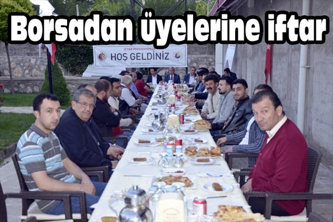 Borsadan üyelerine iftar