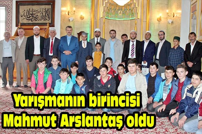 Yarışmanın birincisi  Mahmut Arslantaş oldu