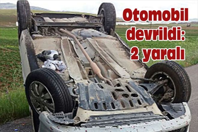 Otomobil devrildi: 2 yaralı