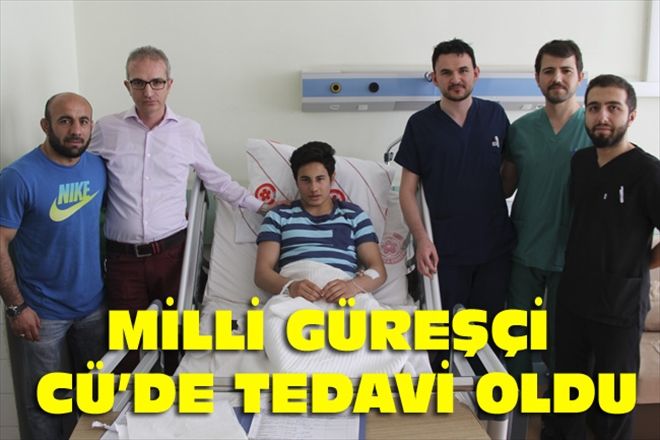 MİLLİ GÜREŞÇİ CÜ´DE TEDAVİ OLDU