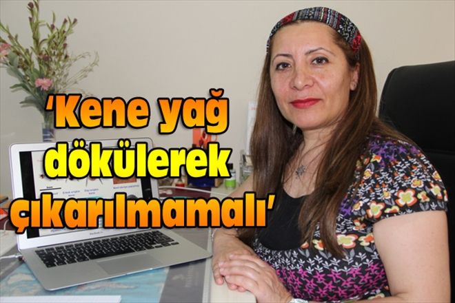 Kene yağ dökülerek çıkarılmamalı´