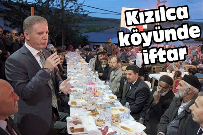 Kızılca köyünde iftar
