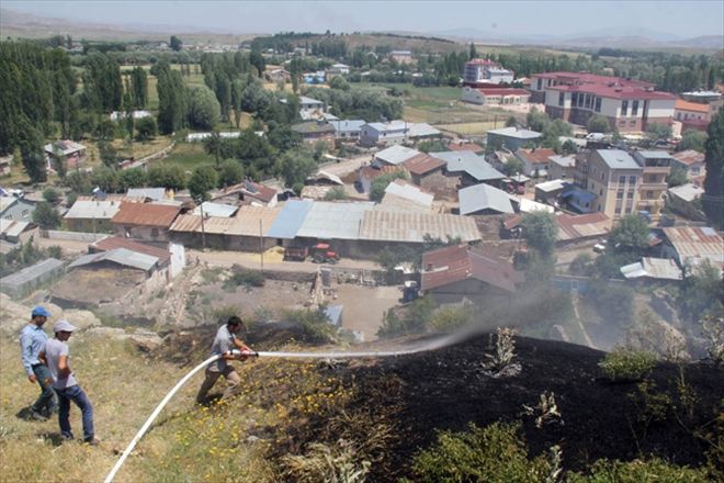 Ot yangını korkuttu