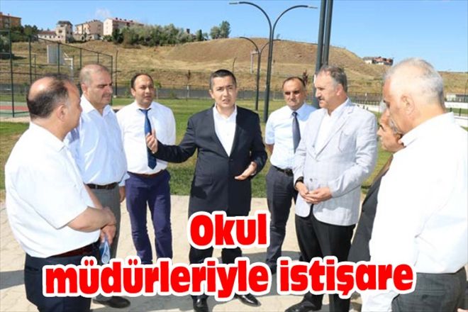 Okul müdürleriyle istişare 
