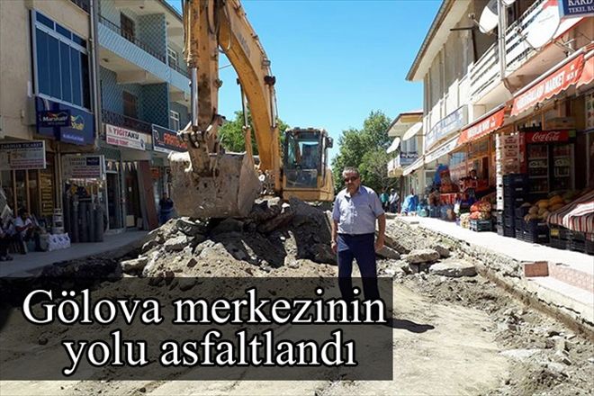 Gölova merkezinin yolu asfaltlandı