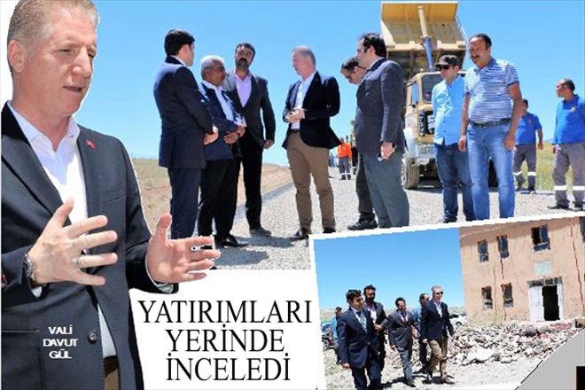 YATIRIMLARI YERİNDE İNCELEDİ
