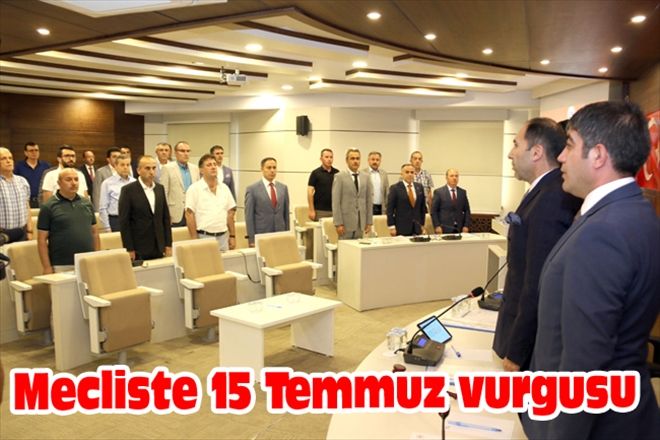 Mecliste 15 Temmuz vurgusu
