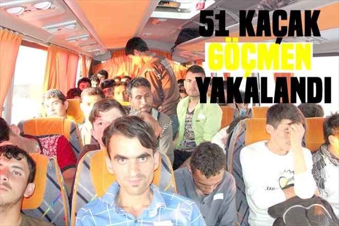 51 kaçak göçmen yakalandı