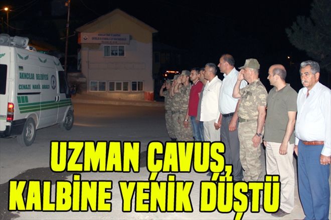 Uzman çavuş, kalbine yenik düştü