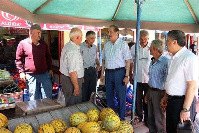 ÖNCE ODA BAŞKANINA SONRA ESNAFA ZİYARET