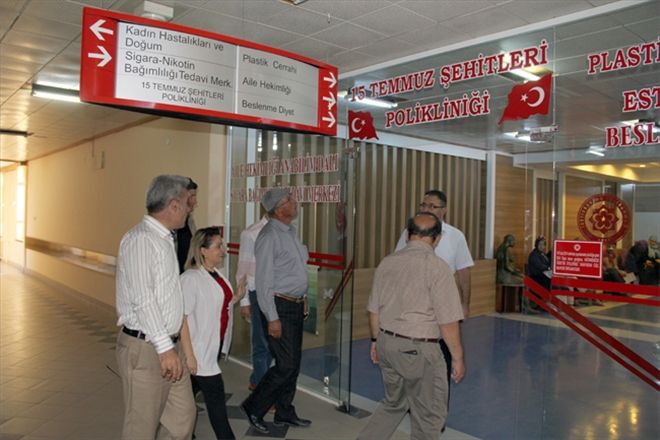 HALiSDEMİR, 15 TEMMUZ POLİKLİNİĞİNİ GEZDİ