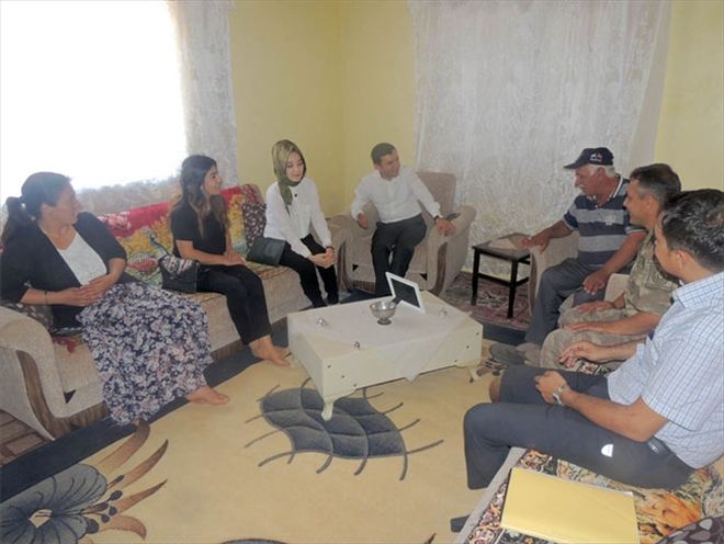Kaymakam Yılmaz´dan şehit ve gazi ailelerine ziyaret