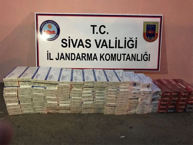 Yolcu otobüsüyle sigara kaçakçılığı 