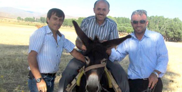  Eşek üstünde yardım
