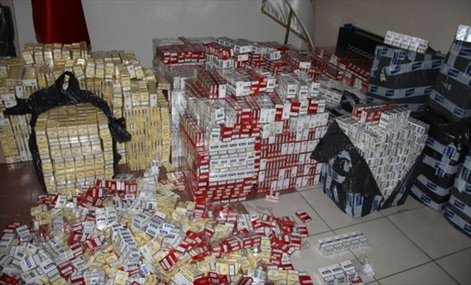 Valizlerden kaçak sigara çıktı