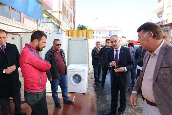 Başkan Aydın mezatçıları dinledi