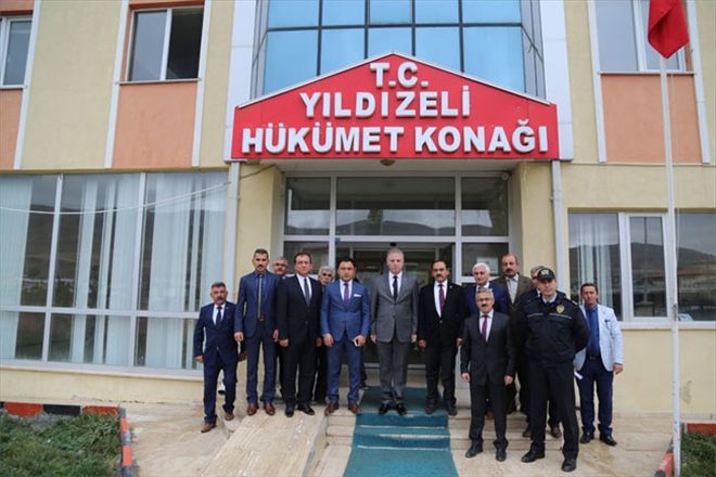 VALİ GÜL, YILDIZELİ´NDE TEMASLARDA BULUNDU