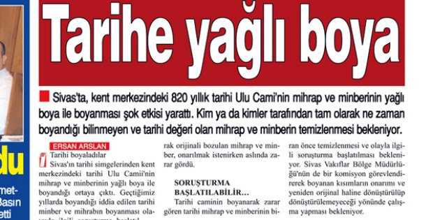 Mihrabı kurtardık