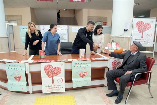Organ bağışı standı açıldı