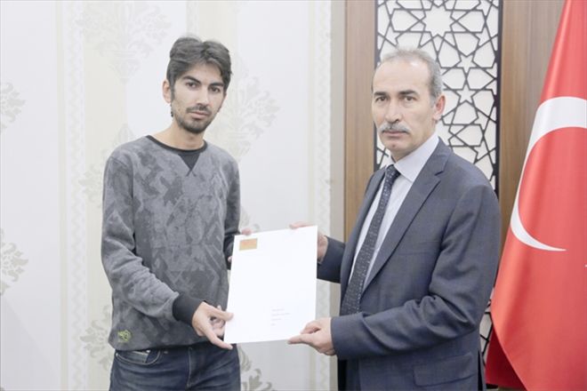 Fakülte birincilerine TEŞEKKÜR BELGESİ