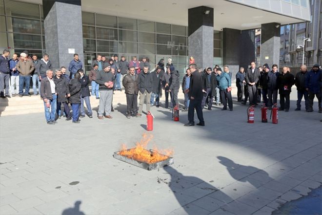 ÖZBELSAN personeline yangın eğitimi
