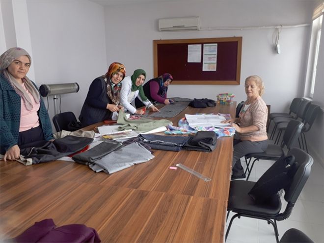Giysi dikim kursu açıldı