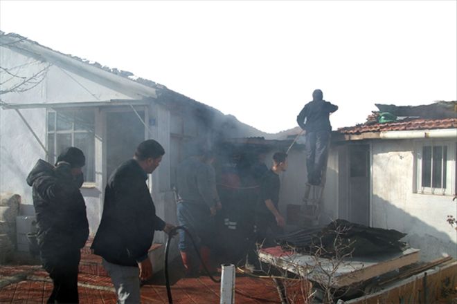 Kömürlük yangınında bir kişi zehirlendi