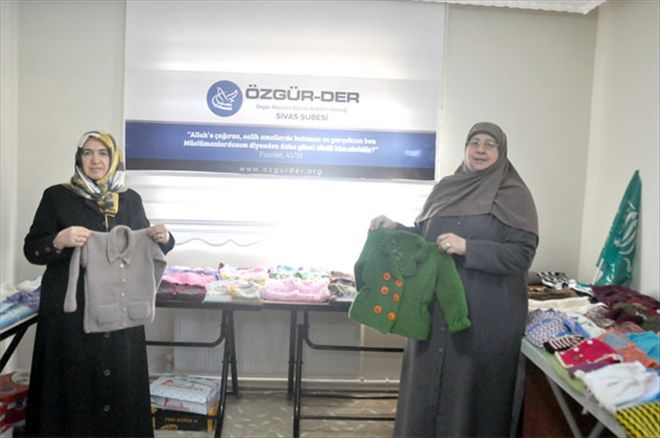 Suriyeli çocuklar üşümesin diye...