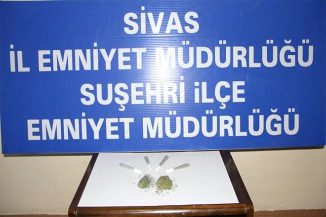 Suşehri´nde uyuşturucu operasyonu