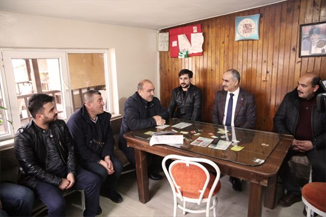 Başkan Aydın taksicilerle sohbet etti