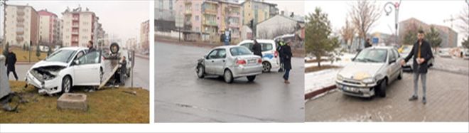 Sivas güne kazalarla uyandı 
