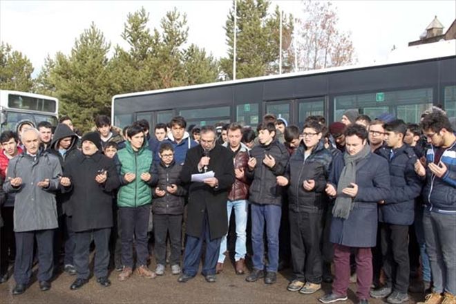 Öğrenci ve öğretmenler KAR DUASINA ÇIKTI
