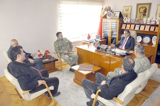 Üsteğmen Altay´dan Başkan Çiftçiye ziyaret