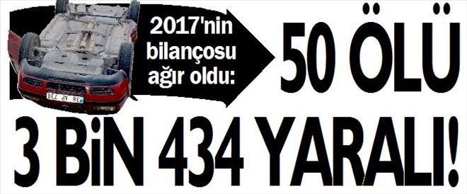 50 ÖLÜ 3 BiN 434 YARALI!