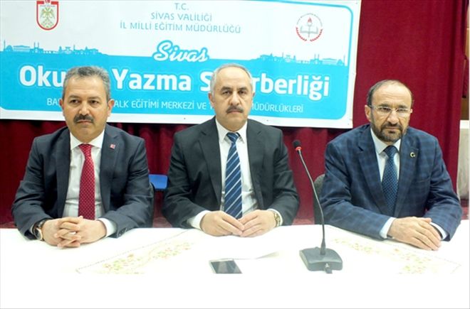 Sivas´ta okuma yazma seferberliği