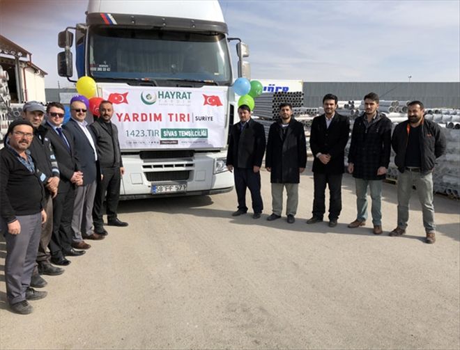 SİVAS´TAN AFRİN´E UZANAN YARDIM ELİ