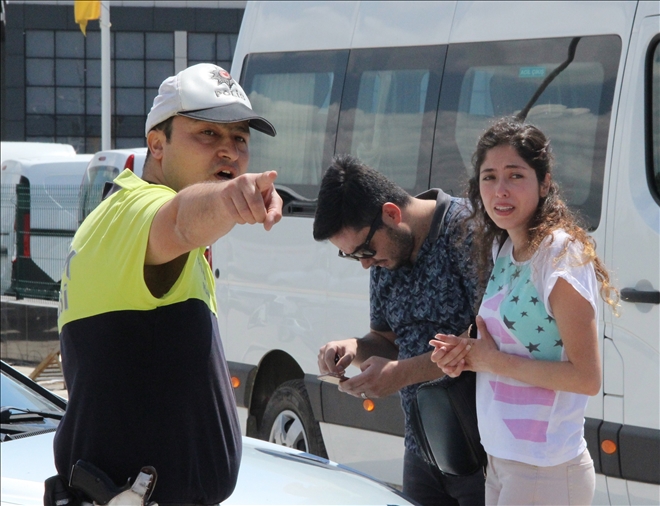 Kaza sonrası gözyaşlarına boğuldu 