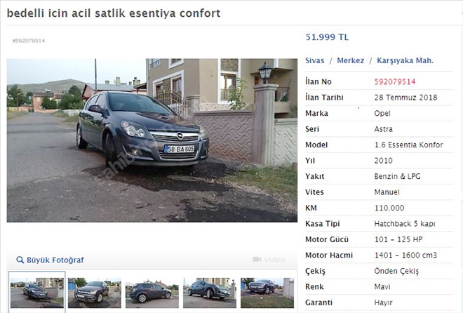 İkinci Elde Bedelli Yoğunluğu 