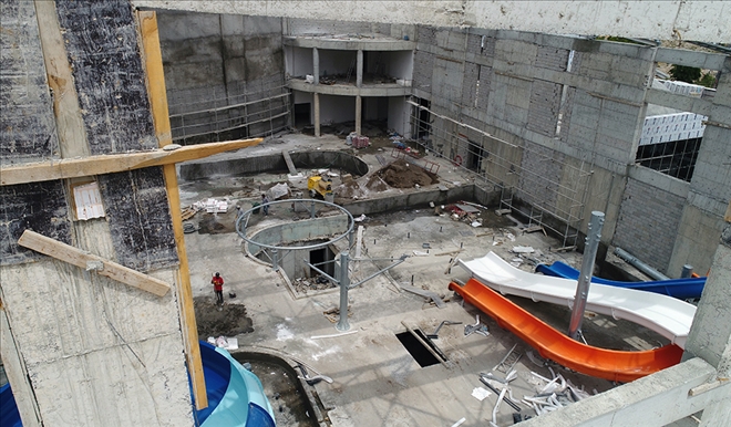 Aqua Park´ta Çalışmalar Sürüyor