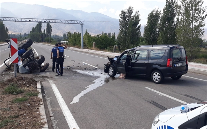 Akıncılar´da Trafik Kazası: 2 Yaralı